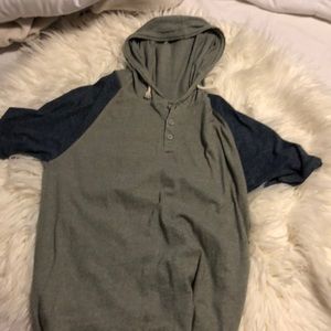 Alpha beta short sleeve henly hoodie